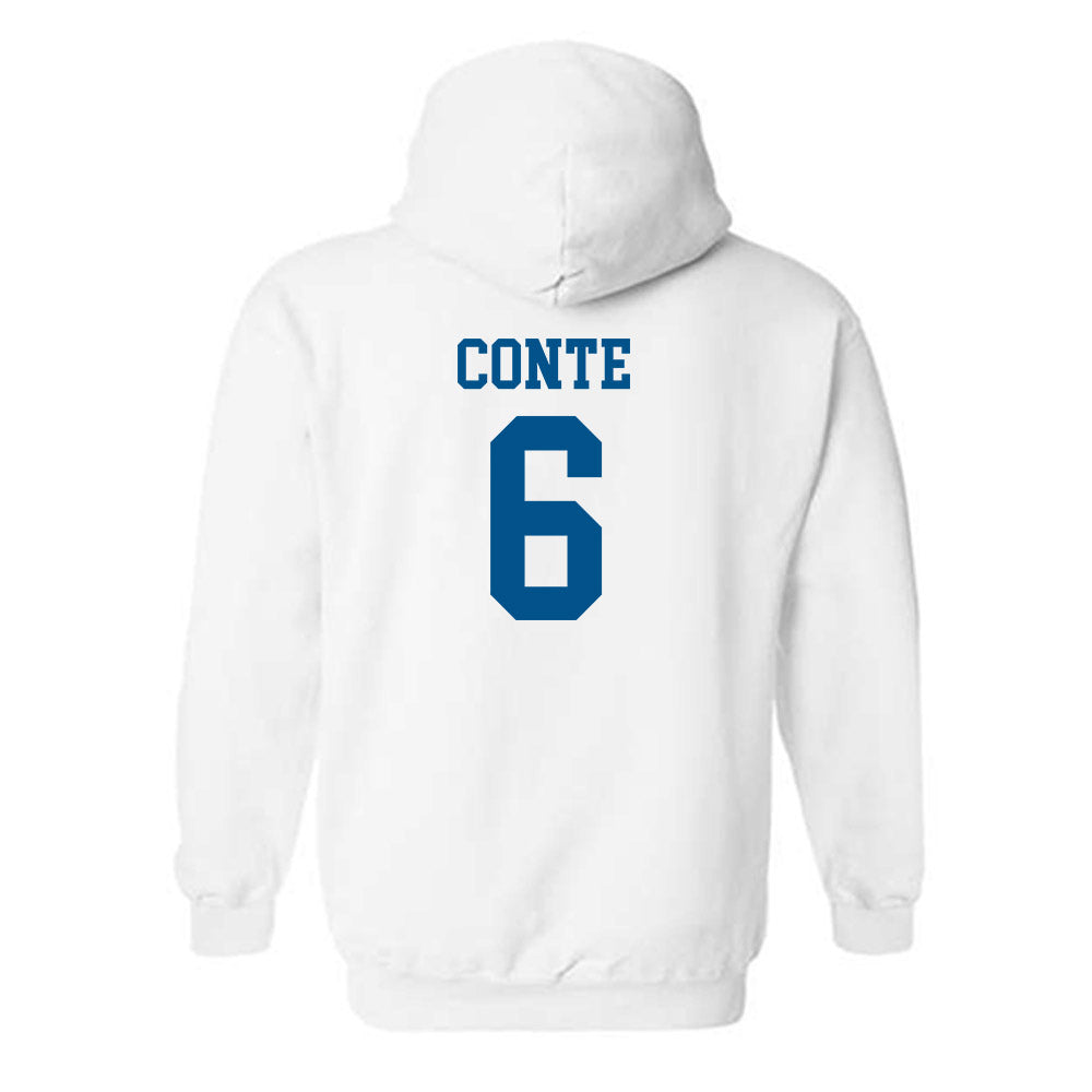Delaware - NCAA Men's Lacrosse : Scott Conte - Classic Shersey Hooded Sweatshirt-1