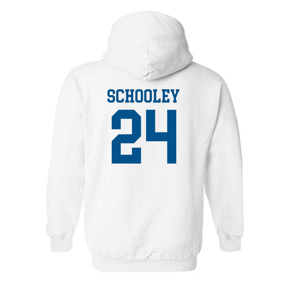 Delaware - NCAA Ice Hockey : Taylor Schooley - Classic Shersey Hooded Sweatshirt-1