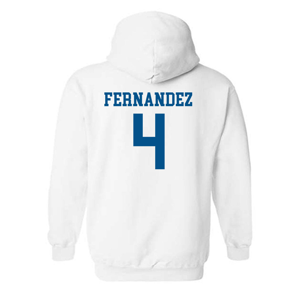 Delaware - NCAA Men's Basketball : Justyn Fernandez - Classic Shersey Hooded Sweatshirt-1