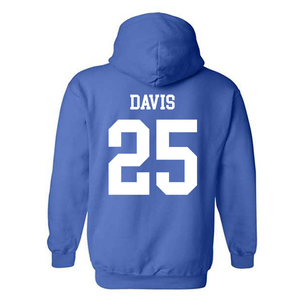 Memphis - NCAA Baseball : Cade Davis - Classic Fashion Shersey Hooded Sweatshirt-1
