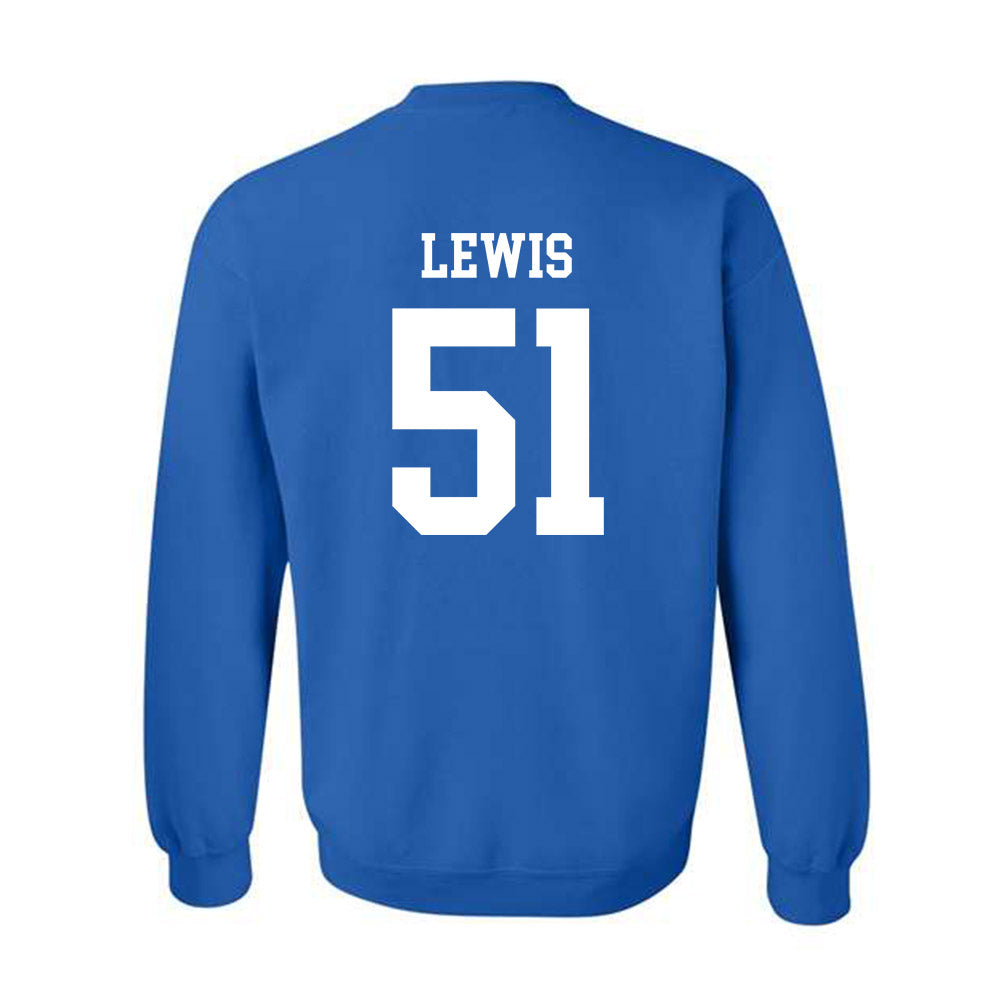 Memphis - NCAA Football : Taccofah Lewis - Classic Fashion Shersey Crewneck Sweatshirt-1
