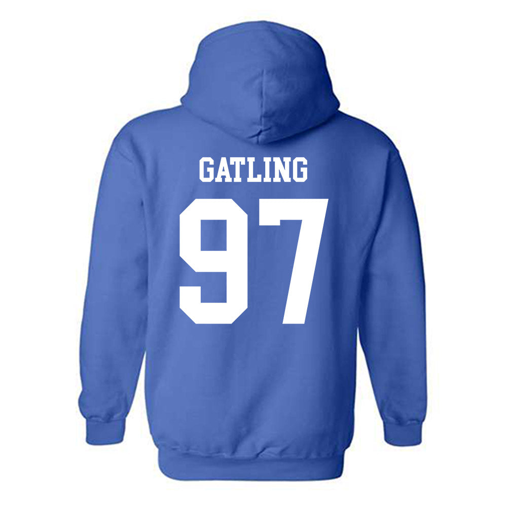 Memphis - NCAA Football : Jacari Gatling - Classic Fashion Shersey Hooded Sweatshirt-1