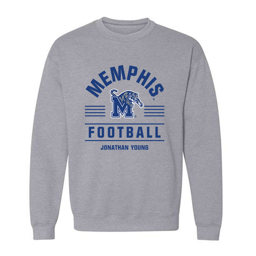 Memphis - NCAA Football : Jonathan Young - Classic Fashion Shersey Crewneck Sweatshirt-0