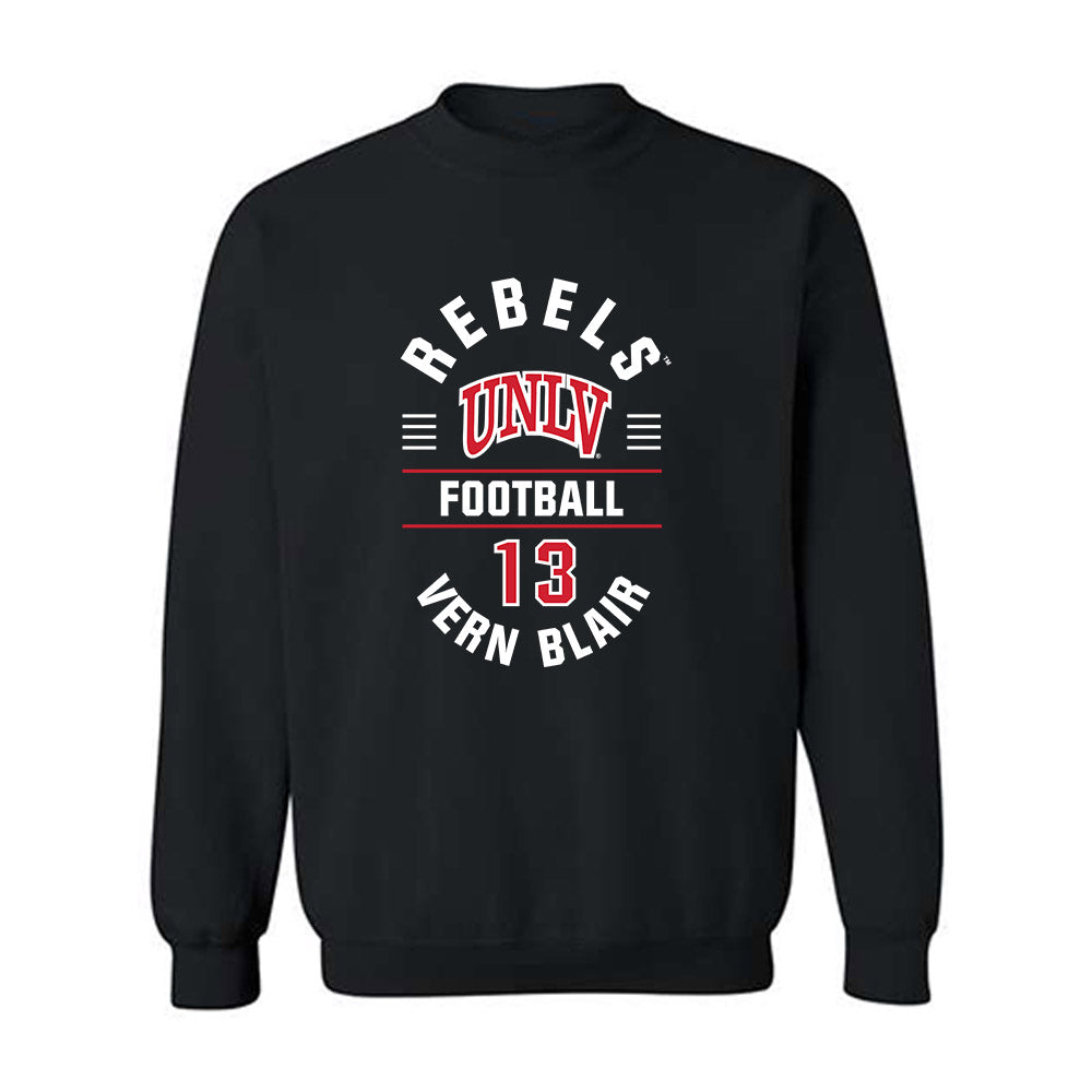 UNLV - NCAA Football : Vern Blair - Classic Fashion Shersey Crewneck Sweatshirt-0