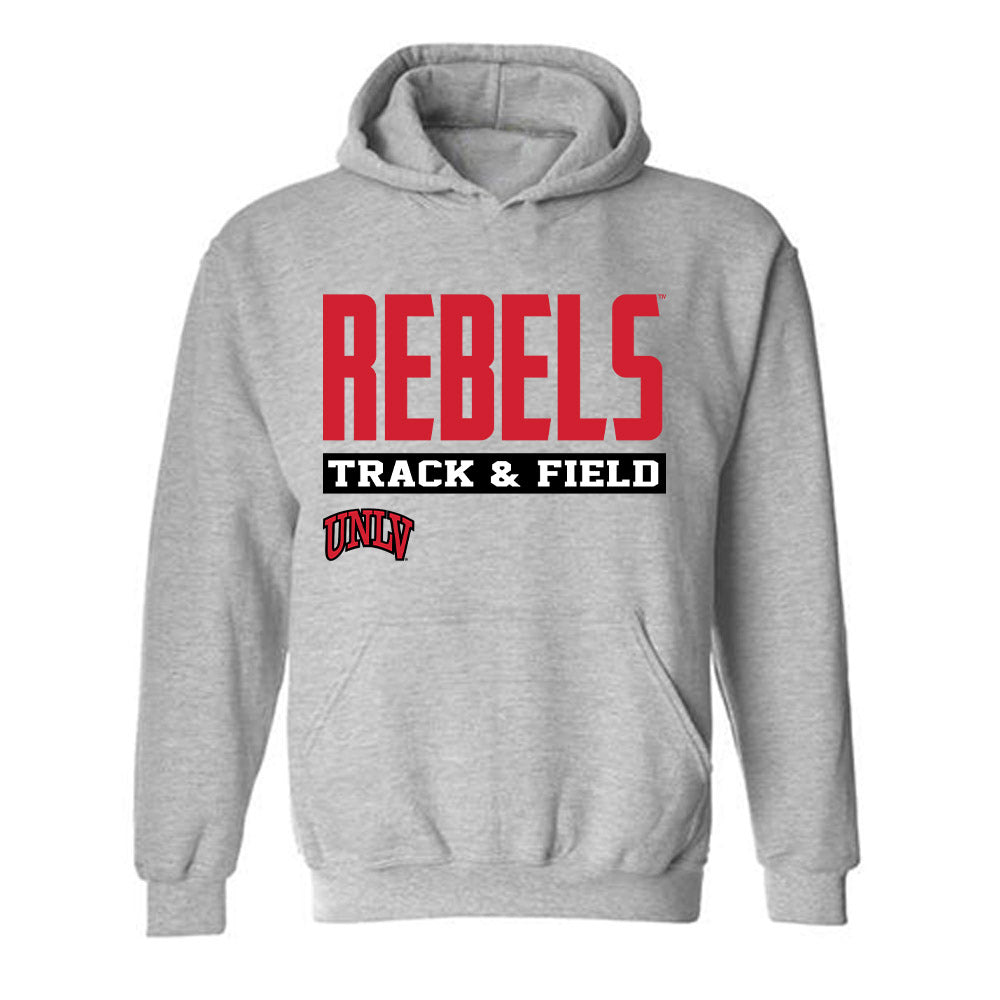 UNLV - NCAA Women's Track & Field : Angelina Vasquez - Classic Fashion Shersey Hooded Sweatshirt-0
