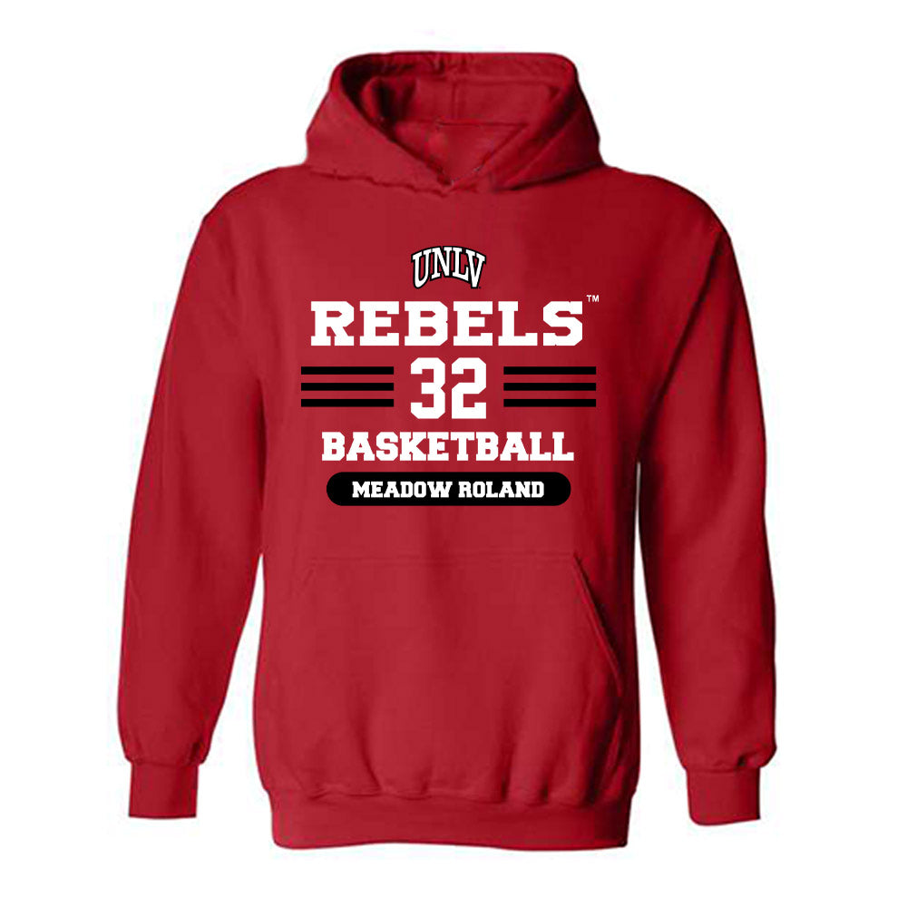 UNLV - NCAA Women's Basketball : Meadow Roland - Classic Shersey Hooded Sweatshirt-0