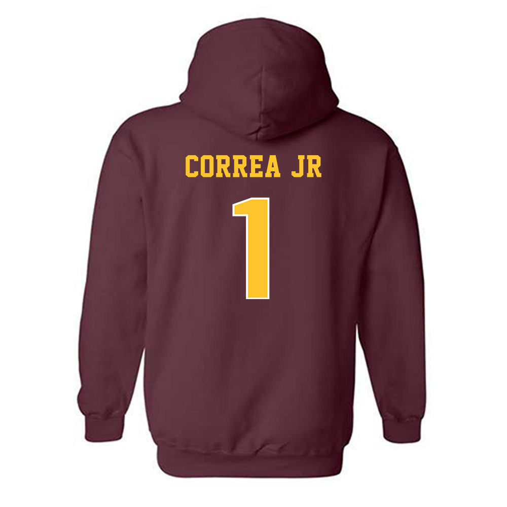 Central Michigan - NCAA Baseball : Miguel Correa Jr - Classic Fashion Shersey Hooded Sweatshirt-1