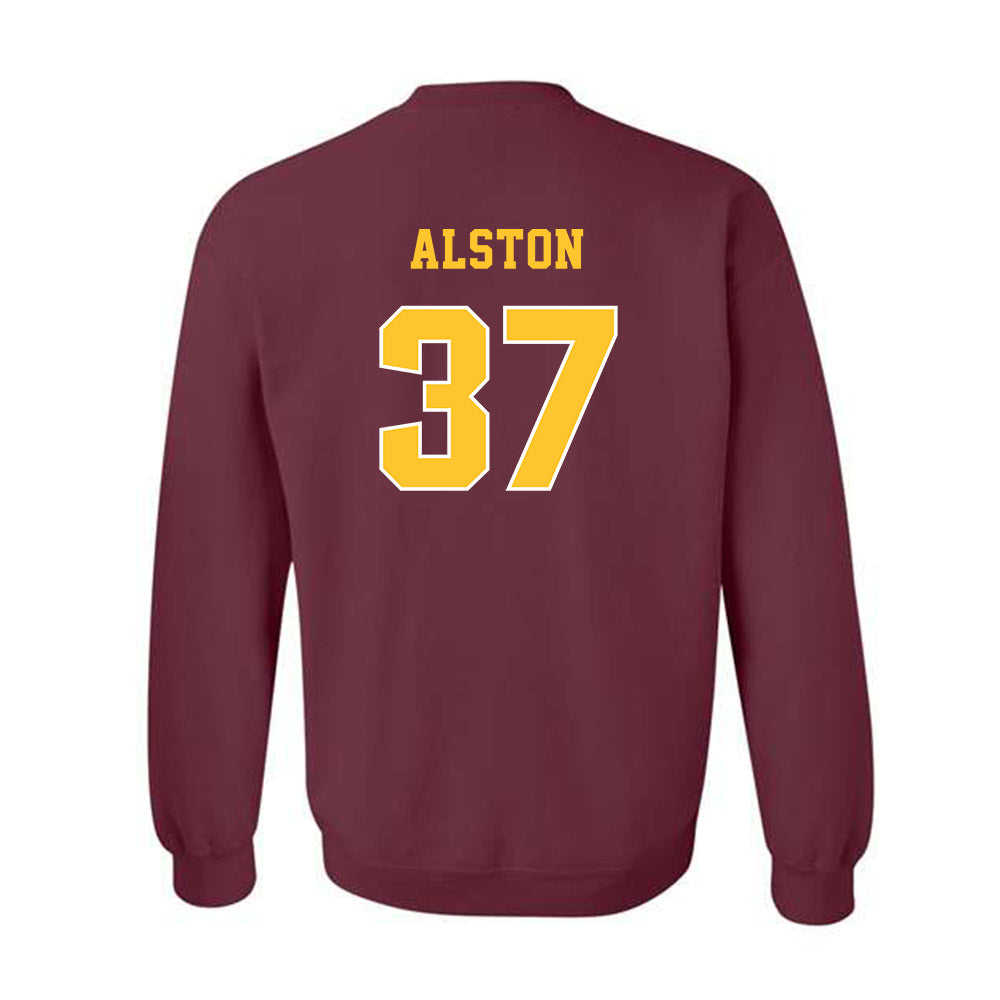 Central Michigan - NCAA Football : Jeremiah Alston - Classic Fashion Shersey Crewneck Sweatshirt-1
