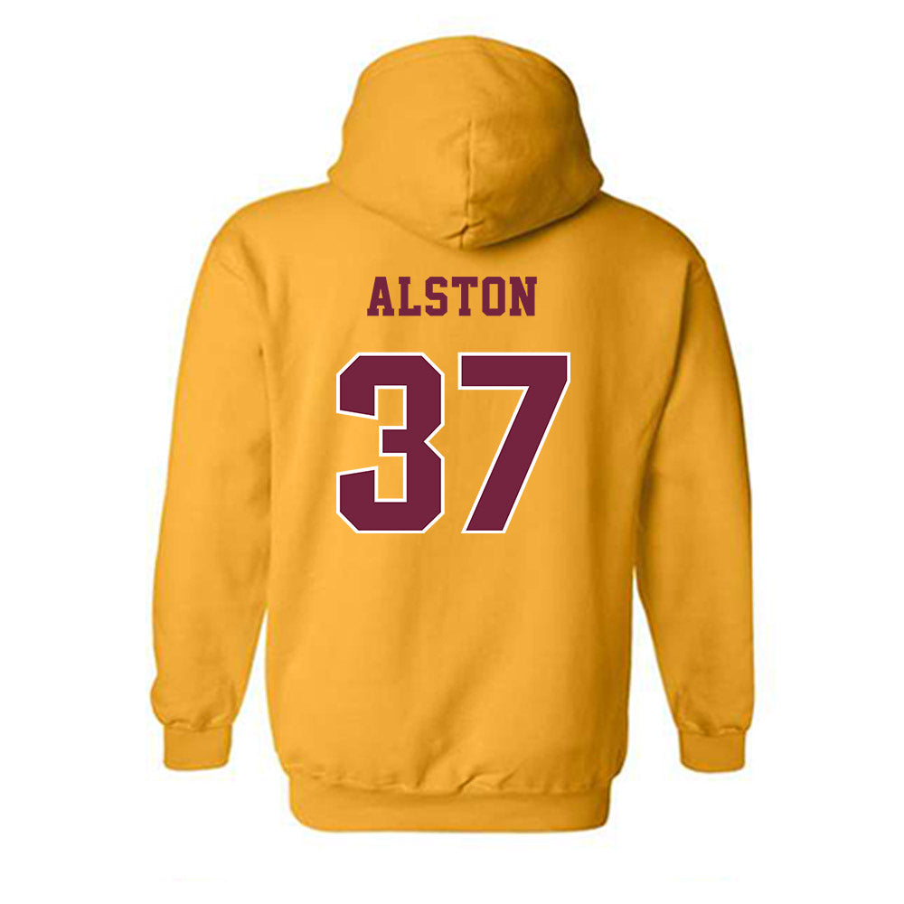 Central Michigan - NCAA Football : Jeremiah Alston - Classic Fashion Shersey Hooded Sweatshirt-1