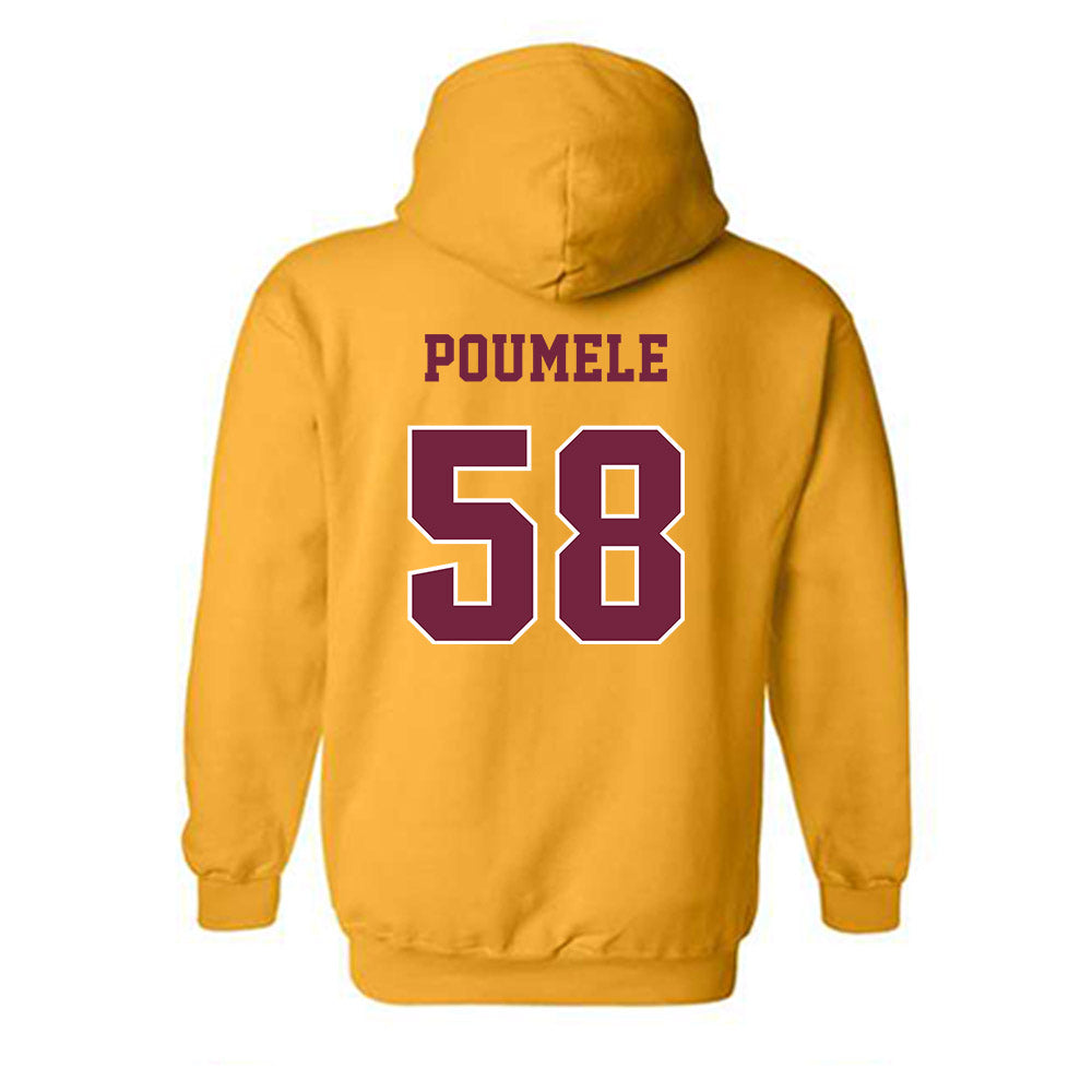 Central Michigan - NCAA Football : Apisa Poumele - Classic Fashion Shersey Hooded Sweatshirt-1