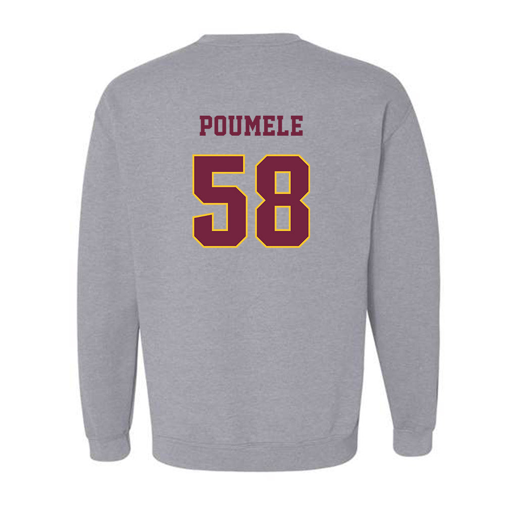 Central Michigan - NCAA Football : Apisa Poumele - Classic Fashion Shersey Crewneck Sweatshirt-1