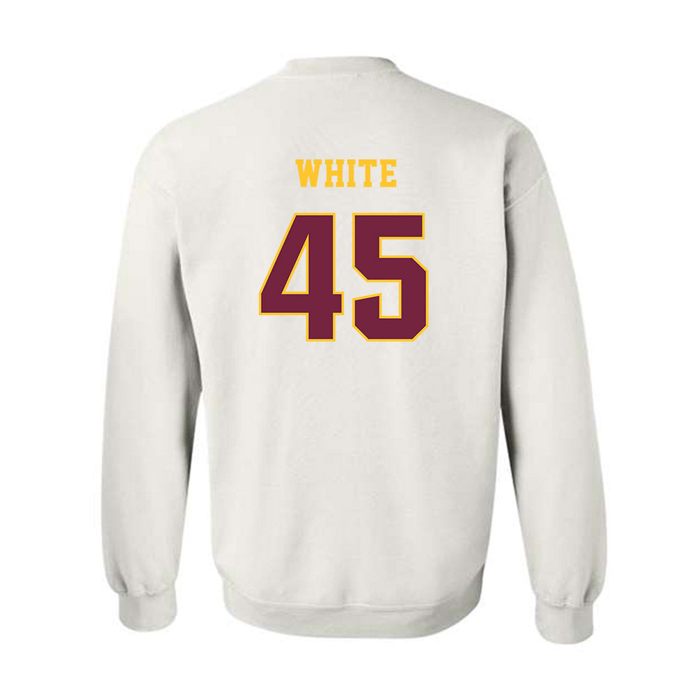 Central Michigan - NCAA Football : Xavier White - Classic Fashion Shersey Crewneck Sweatshirt-1