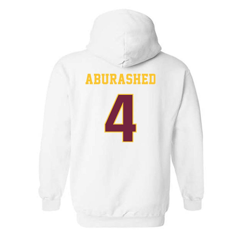 Central Michigan - NCAA Men's Basketball : Kareem Aburashed - Classic Fashion Shersey Hooded Sweatshirt-1