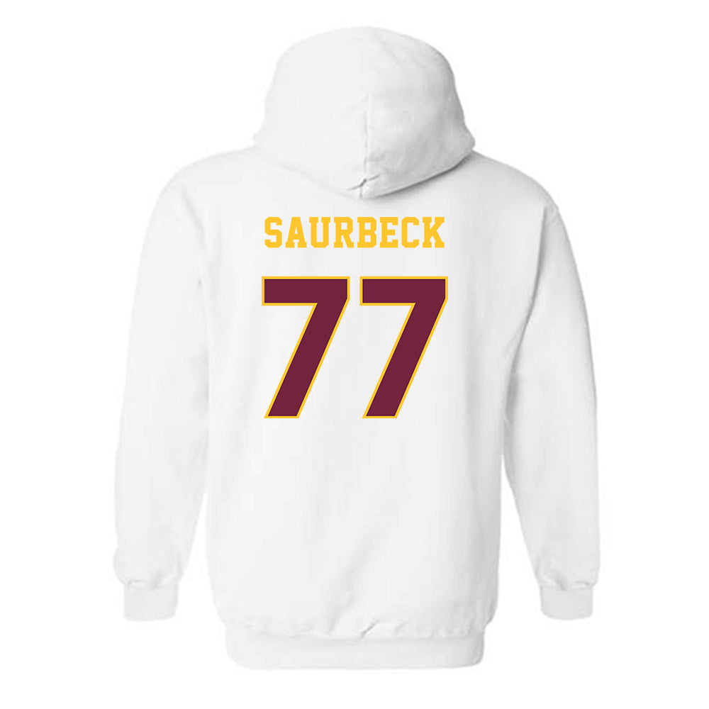Central Michigan - NCAA Football : Jacob Saurbeck - Classic Fashion Shersey Hooded Sweatshirt-1