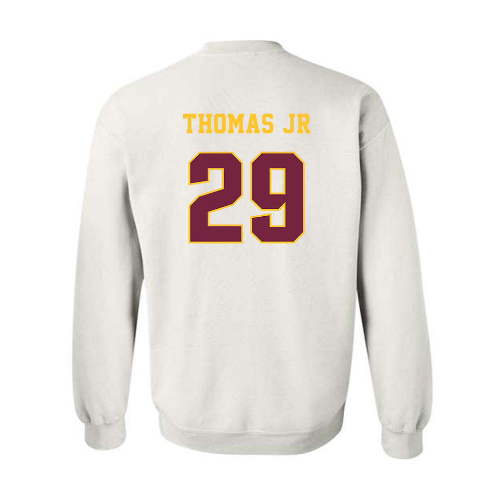 Central Michigan - NCAA Football : Andre Thomas Jr - Classic Fashion Shersey Crewneck Sweatshirt-1