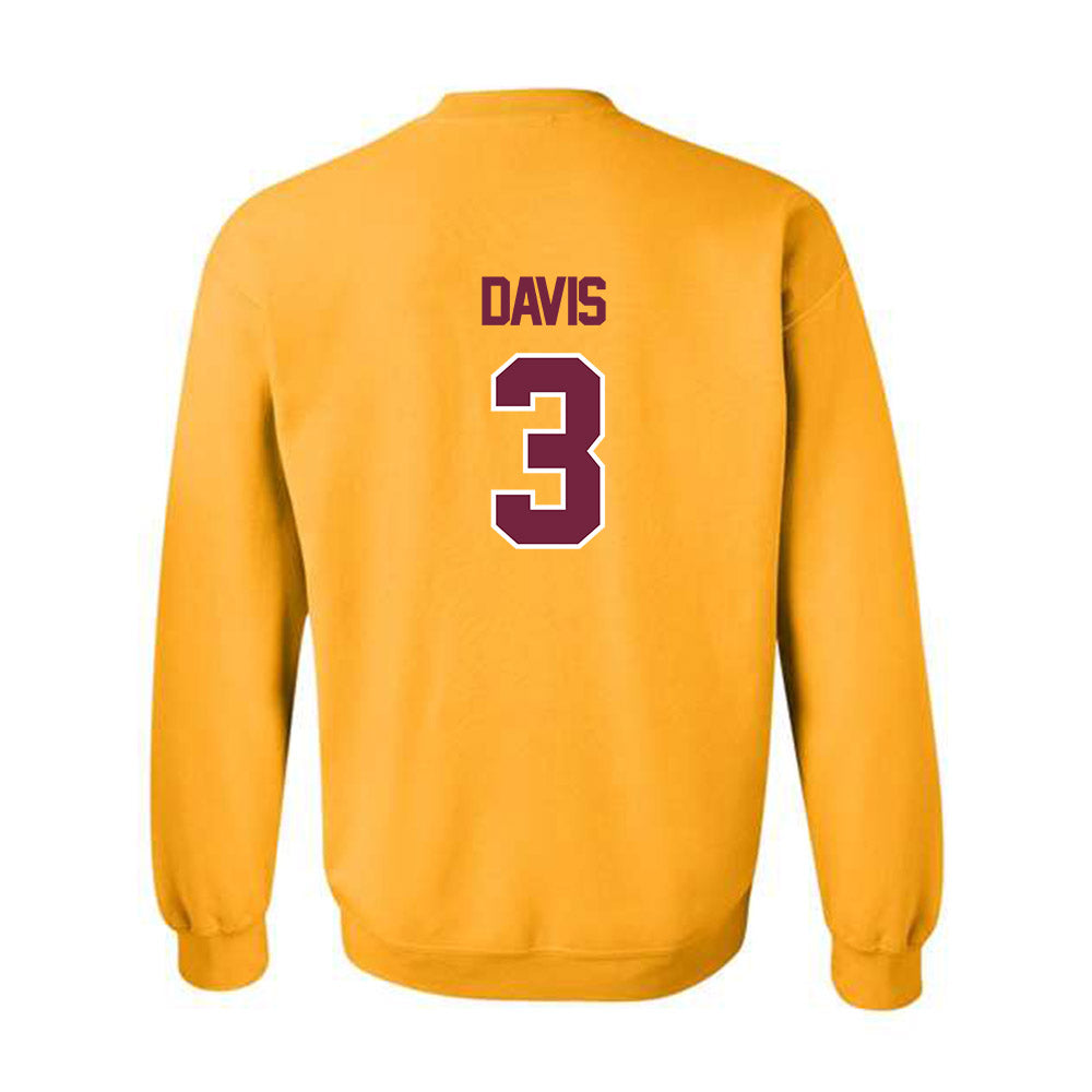 Central Michigan - NCAA Football : Tyson Davis - Classic Shersey Crewneck Sweatshirt-1