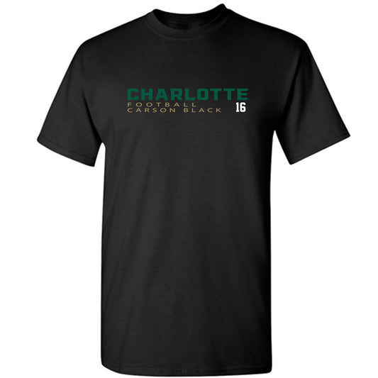 UNC Charlotte - NCAA Football : Carson Black - T-Shirt Classic Fashion Shersey
