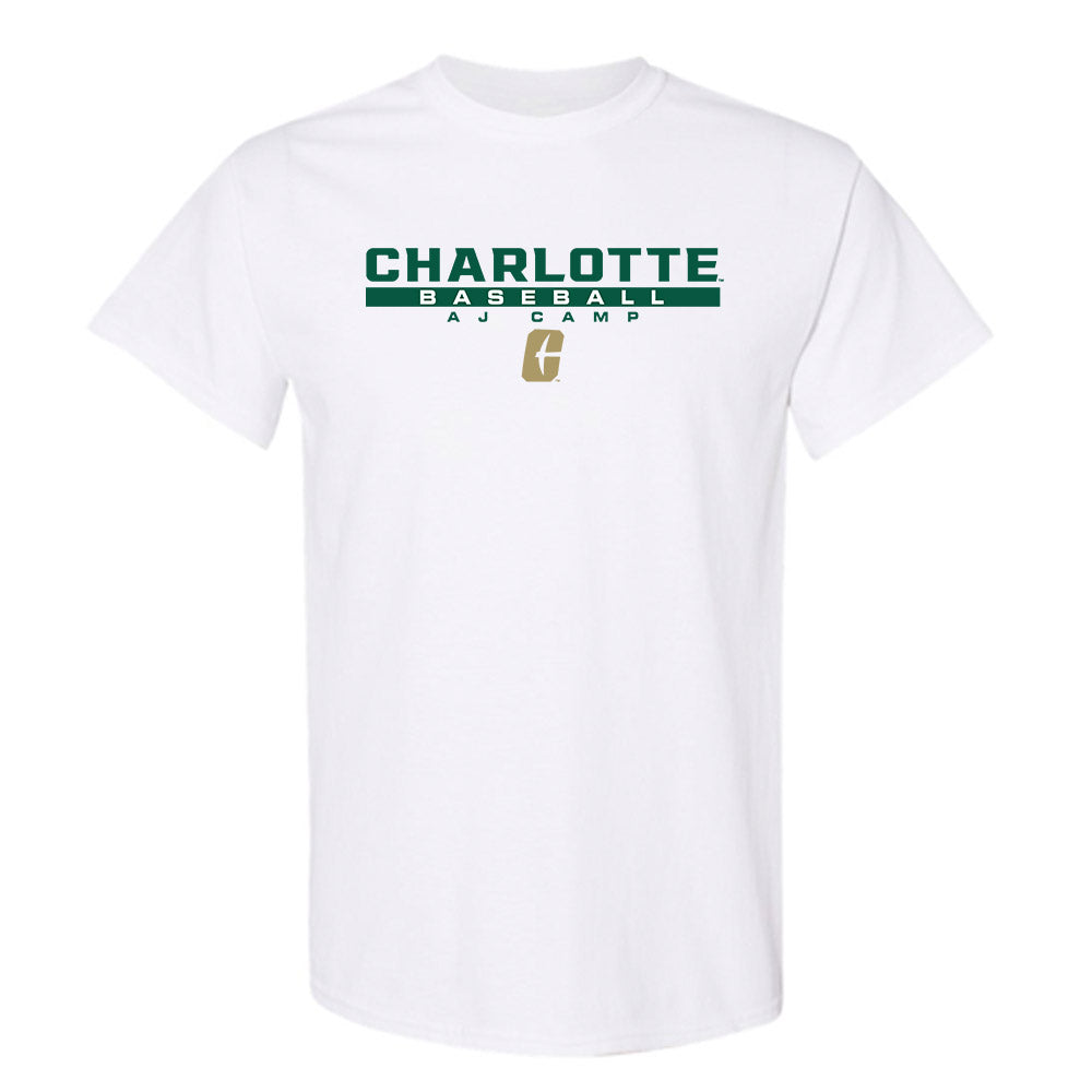 UNC Charlotte - NCAA Baseball : AJ Camp - Classic Fashion Shersey T-Shirt-0