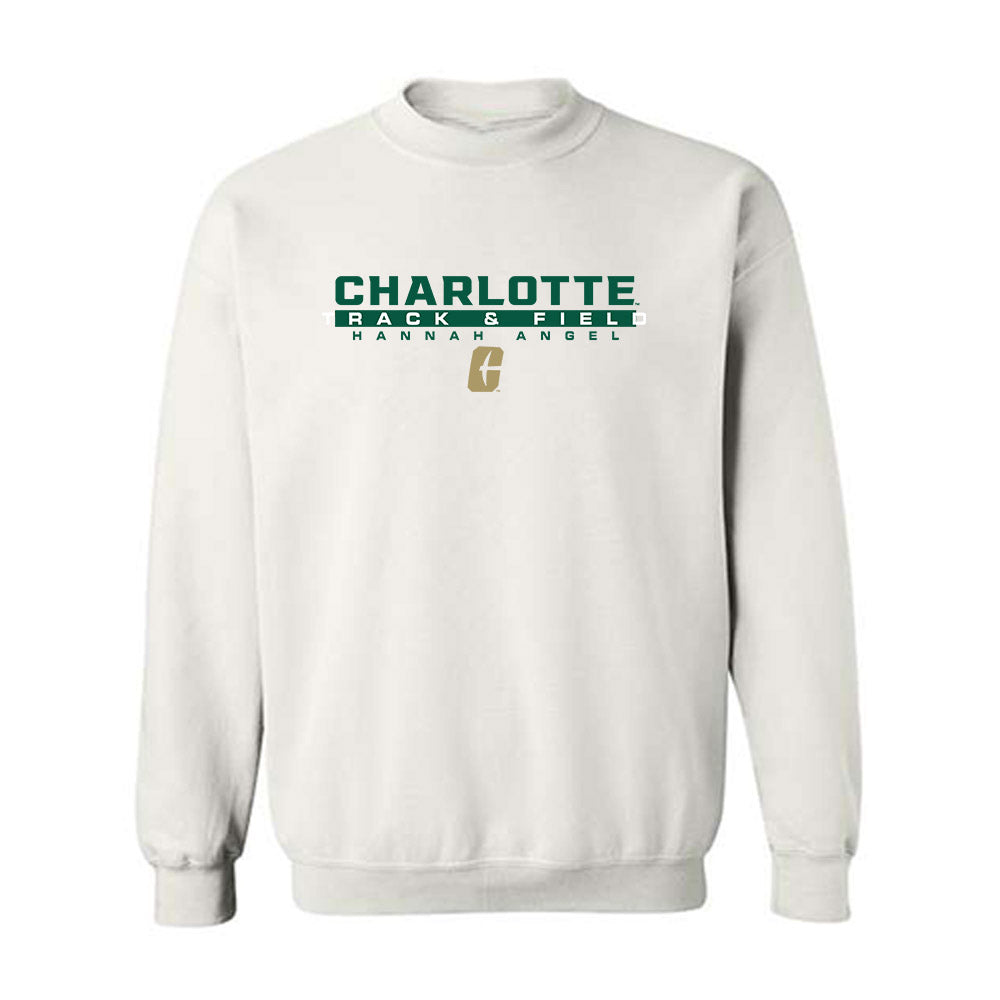 UNC Charlotte - NCAA Women's Track & Field : Hannah Angel - Classic Fashion Shersey Crewneck Sweatshirt-0