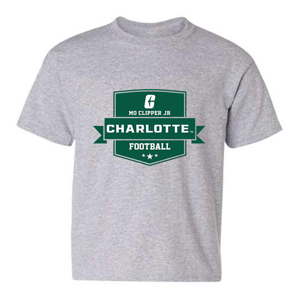 UNC Charlotte - NCAA Football : Mo Clipper Jr - Classic Fashion Shersey Youth T-Shirt