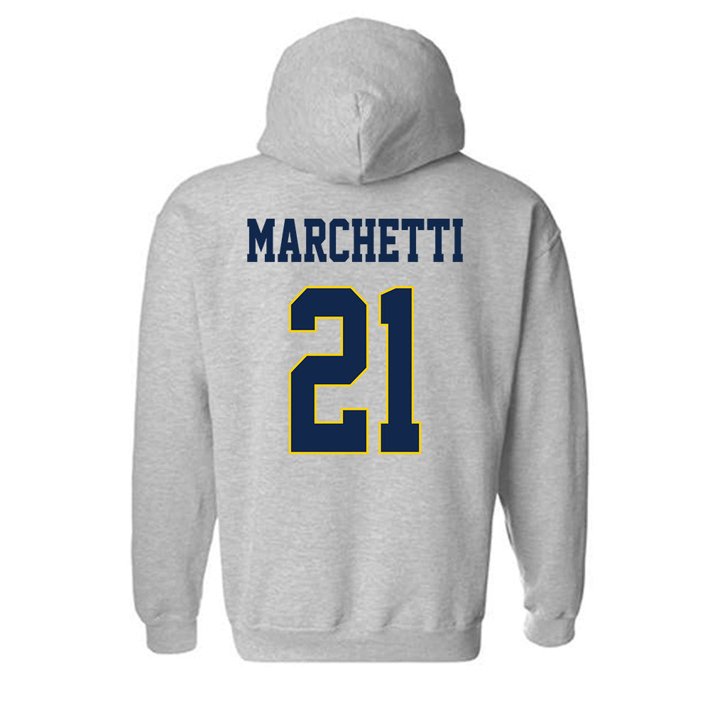 UCSD - NCAA Baseball : Landon Marchetti - Classic Fashion Shersey Hooded Sweatshirt-1