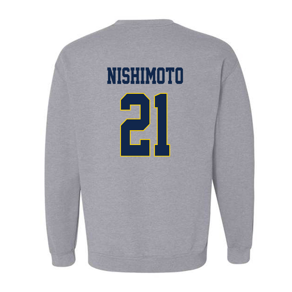 UCSD - NCAA Men's Soccer : Jack Nishimoto - Classic Fashion Shersey Crewneck Sweatshirt-1