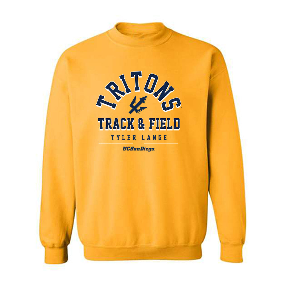 UCSD - NCAA Men's Track & Field : Tyler Lange - Classic Fashion Shersey Crewneck Sweatshirt-0