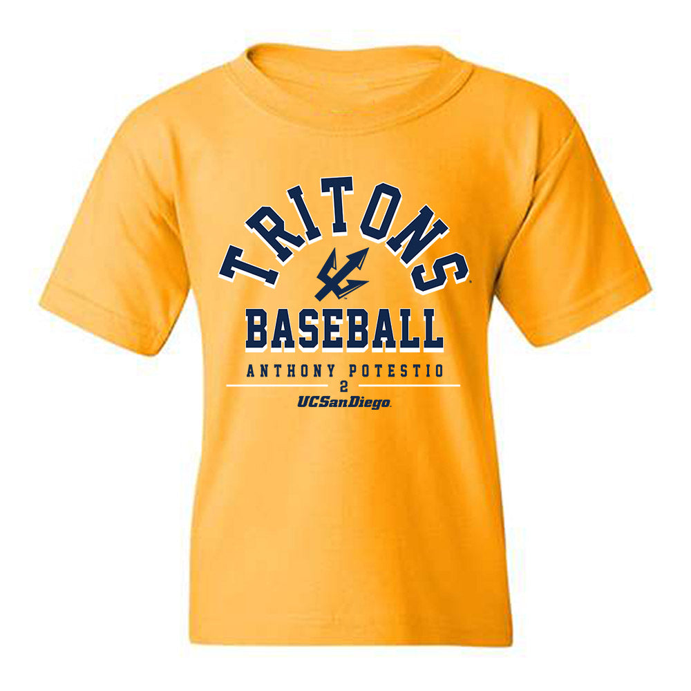 UCSD - NCAA Baseball : Anthony Potestio - Classic Fashion Shersey Youth T-Shirt-0