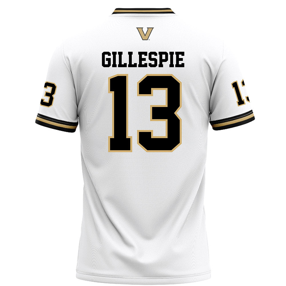 Vanderbilt - NCAA Football : Chase Gillespie - White Football Jersey
