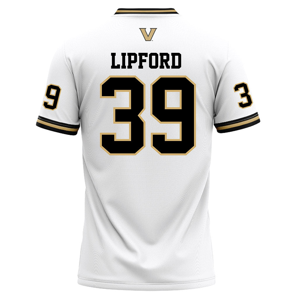Vanderbilt - NCAA Football : Brail Lipford - White Football Jersey