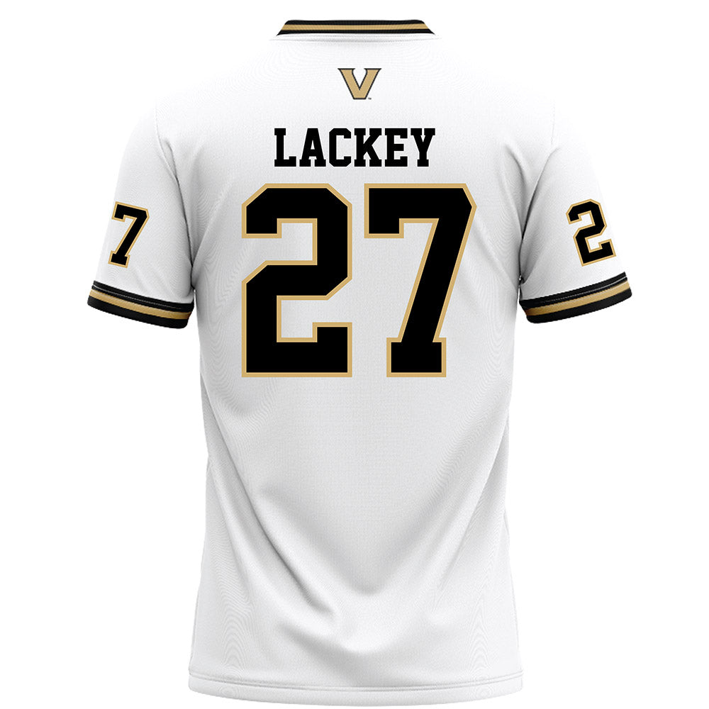 Vanderbilt - NCAA Football : Jaylin Lackey - White Football Jersey
