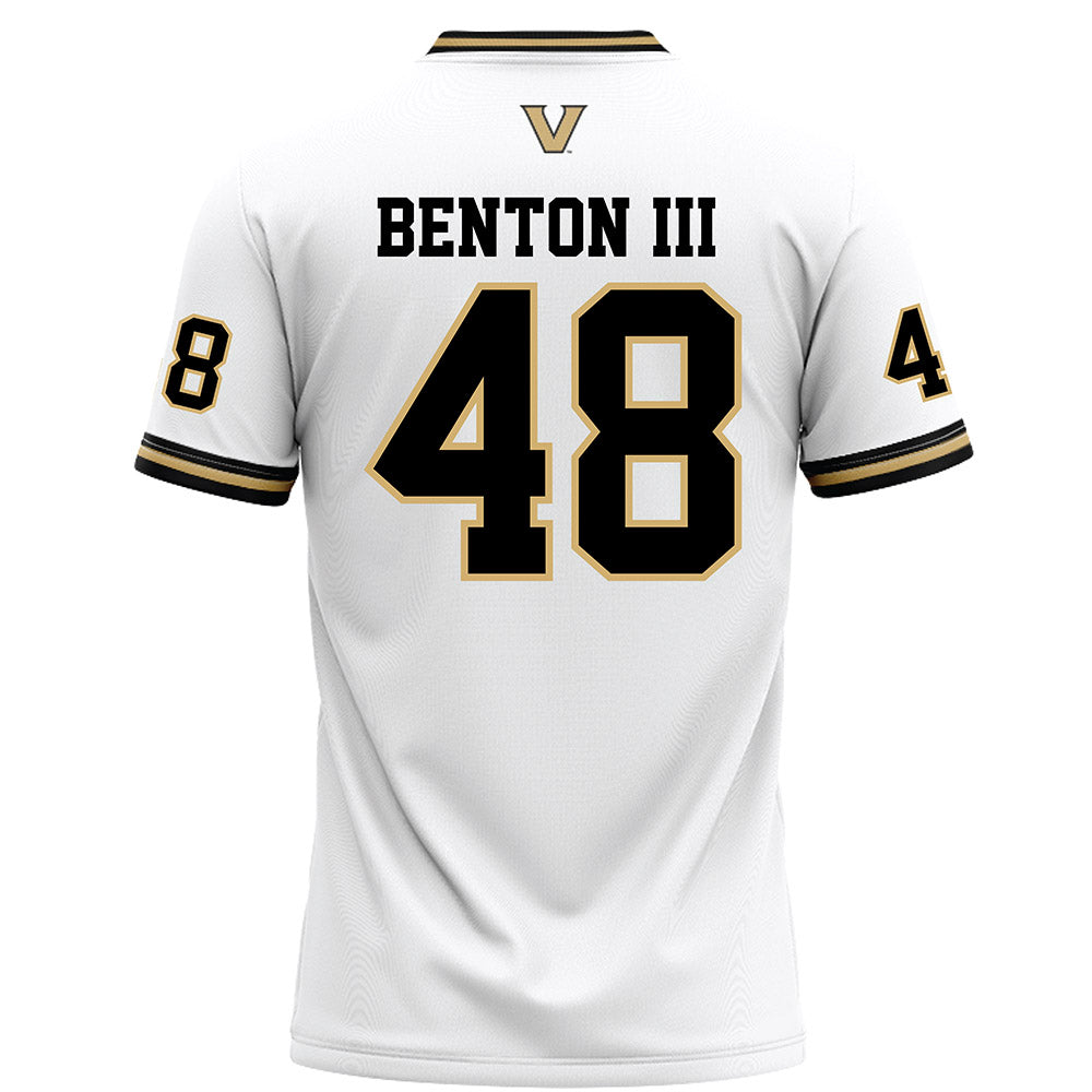 Vanderbilt - NCAA Football : Larry Benton III - White Football Jersey