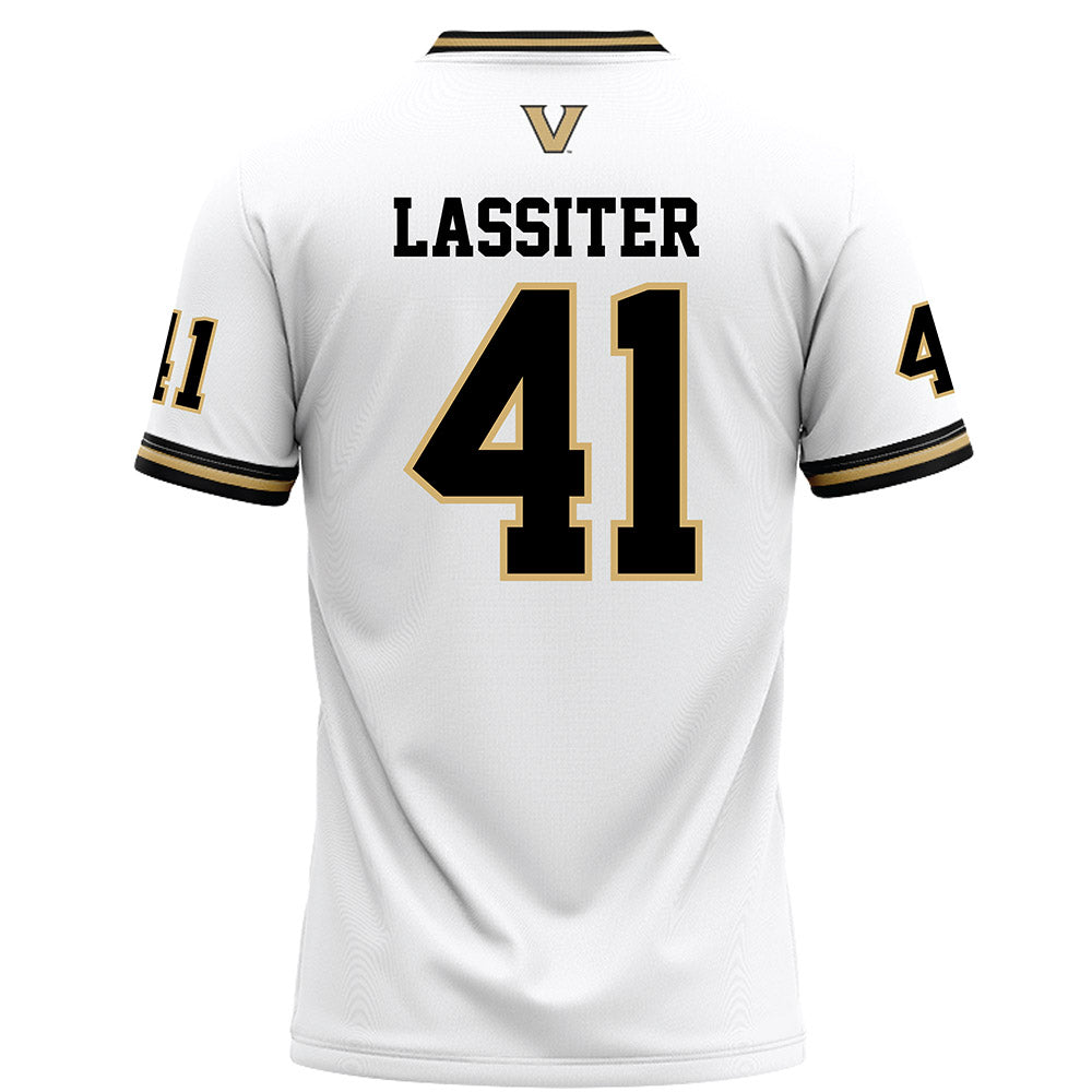 Vanderbilt - NCAA Football : Jamezell Lassiter - White Football Jersey