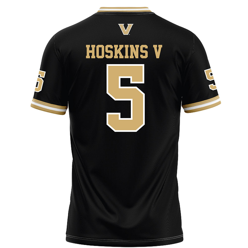 Vanderbilt - NCAA Football : Richie Hoskins V - Black Football Jersey