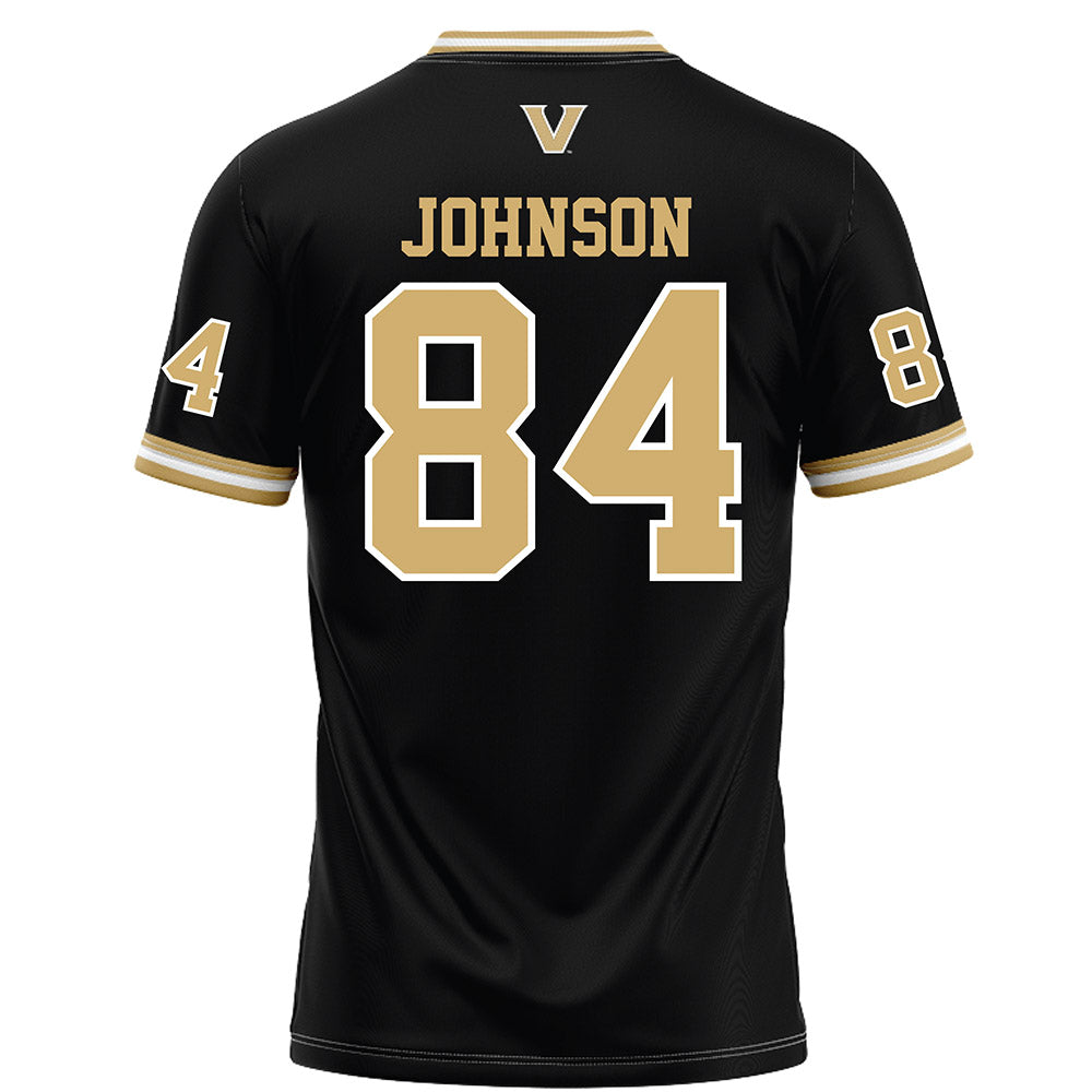 Vanderbilt - NCAA Football : Kam Johnson - Black Football Jersey