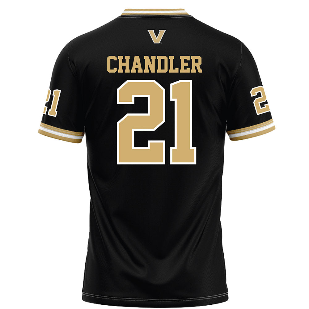 Vanderbilt - NCAA Football : Davin Chandler - Black Football Jersey-1