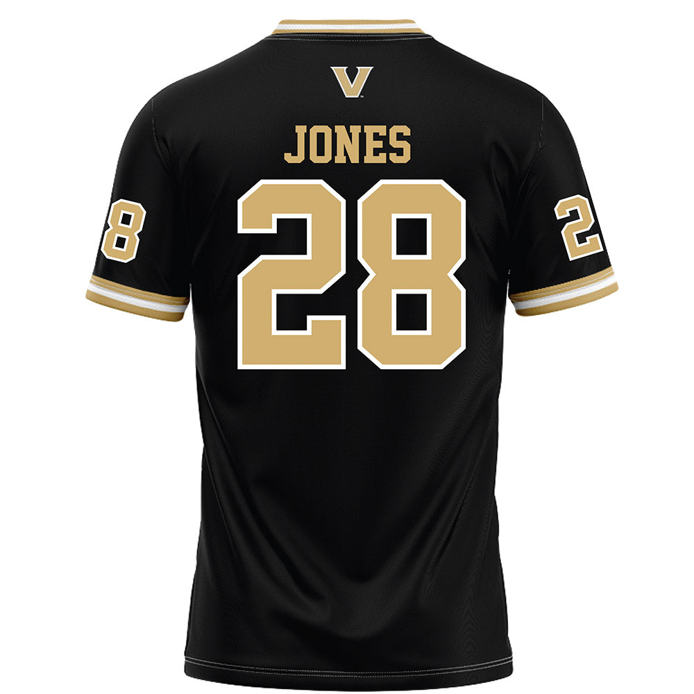 Vanderbilt - NCAA Football : Thomas Jones - Black Football Jersey