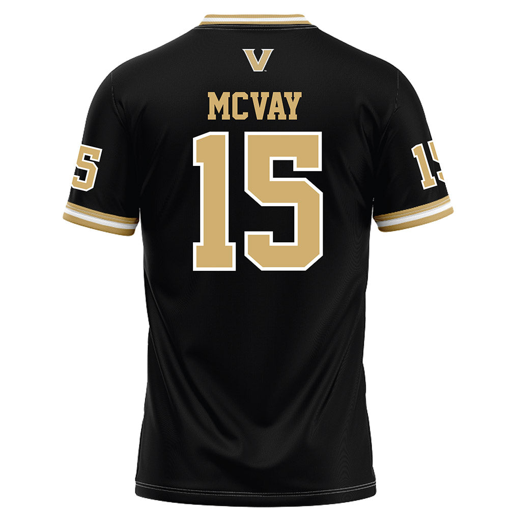 Vanderbilt - NCAA Football : Joseph Mcvay - Black Football Jersey-1