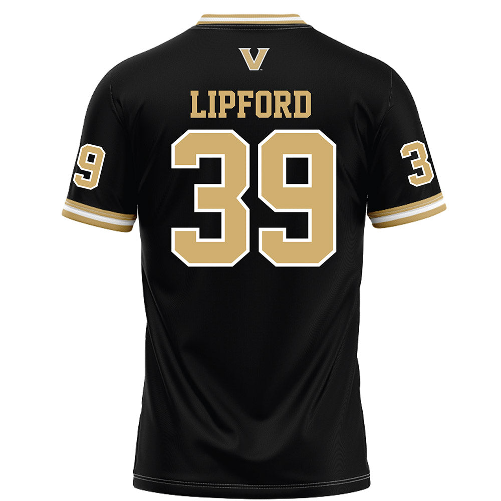Vanderbilt - NCAA Football : Brail Lipford - Black Football Jersey