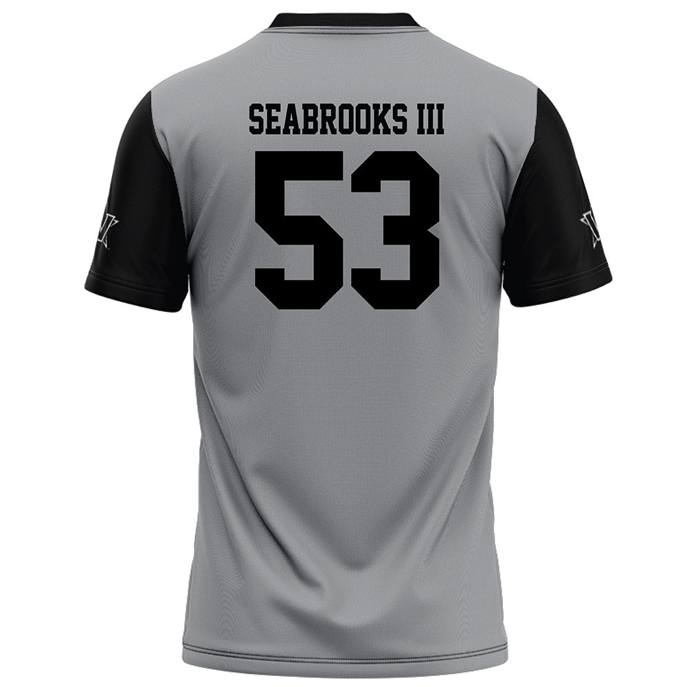 Vanderbilt - NCAA Football : Glenn Seabrooks III - Grey Football Jersey