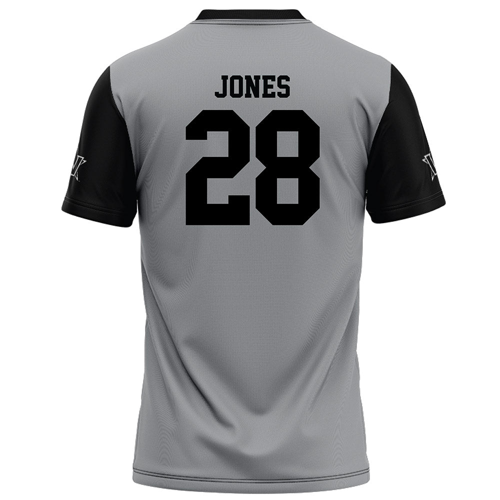 Vanderbilt - NCAA Football : Thomas Jones - Grey Football Jersey