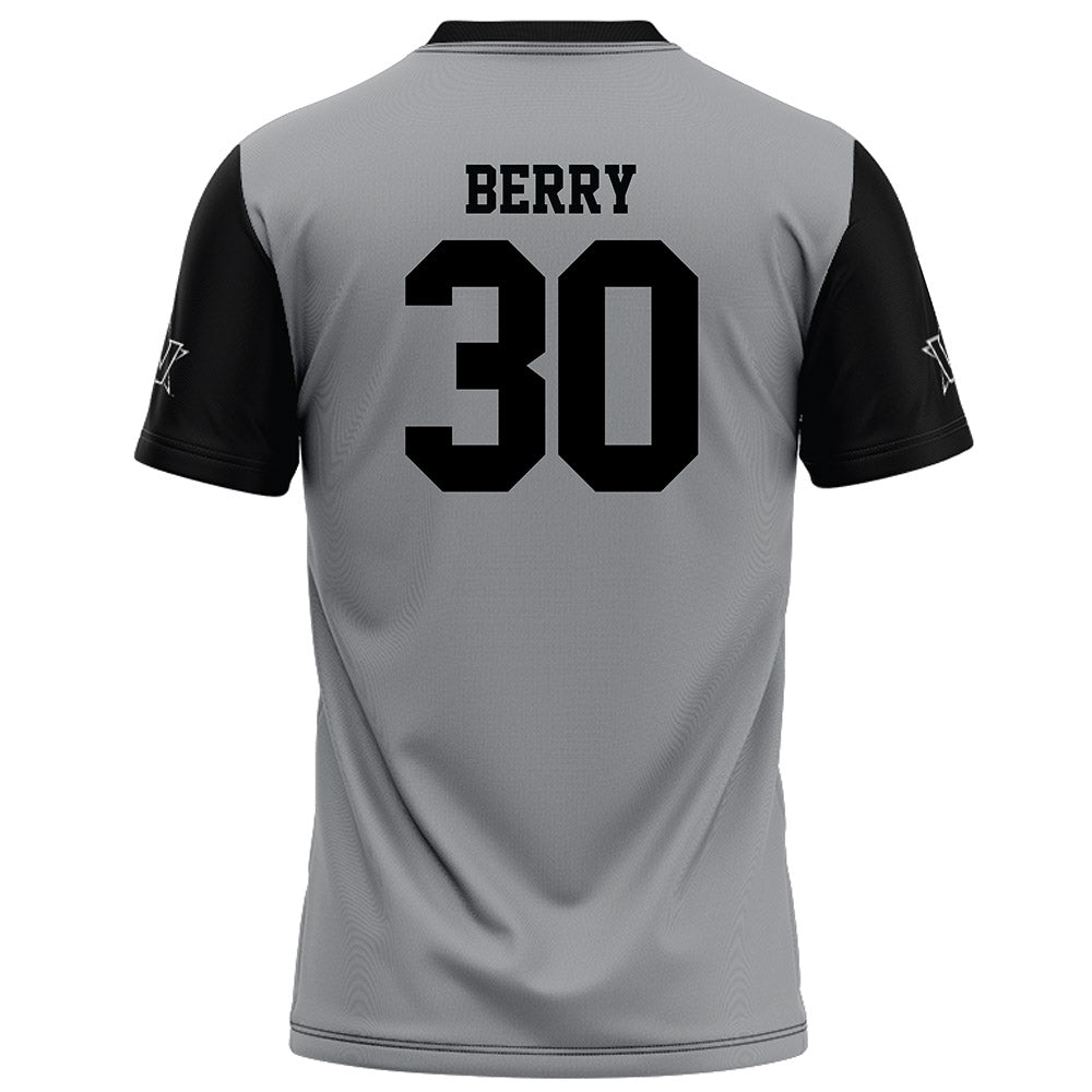 Vanderbilt - NCAA Football : Trudell Berry - Grey Football Jersey-1