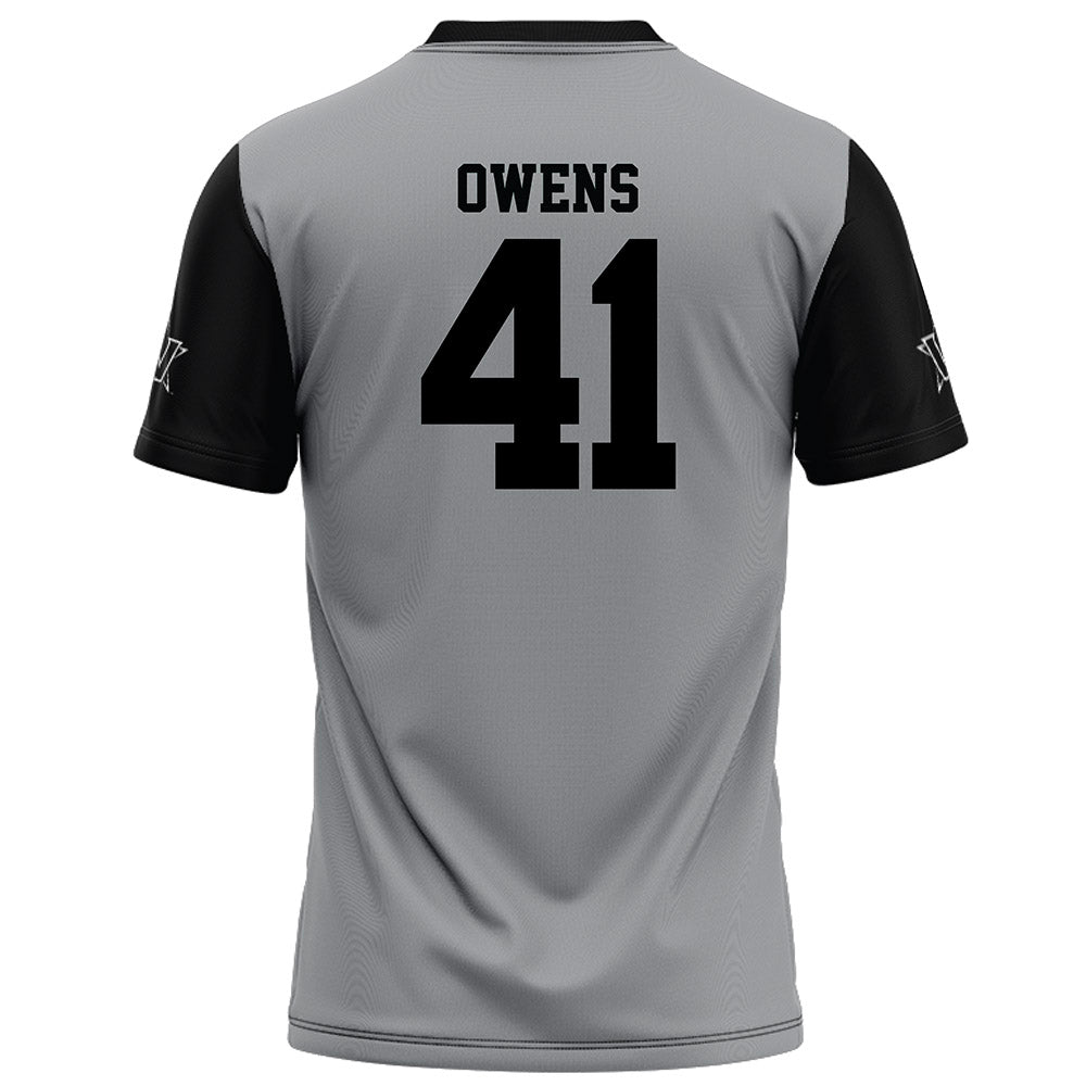 Vanderbilt - NCAA Football : Stone Owens - Grey Football Jersey-1