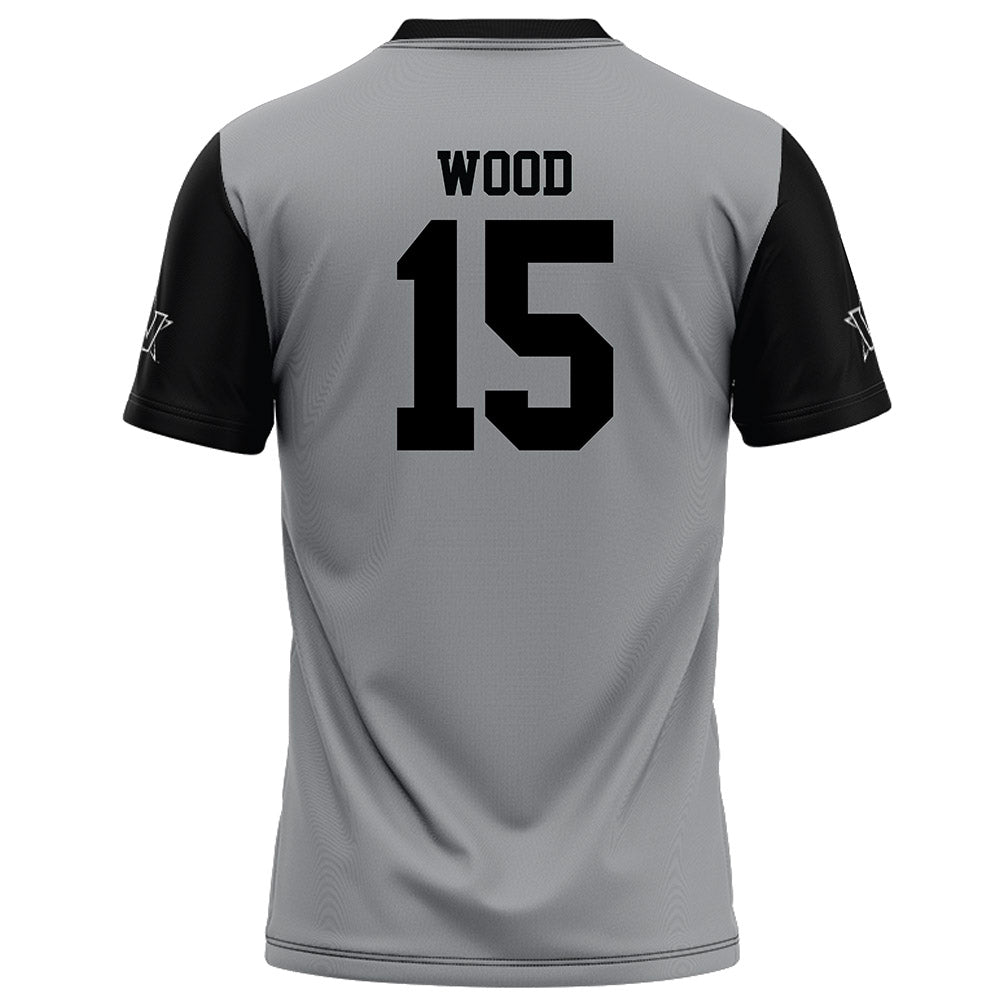Vanderbilt - NCAA Football : Zaylin Wood - Grey Football Jersey-1