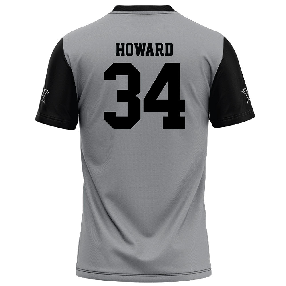 Vanderbilt - NCAA Football : Austin Howard - Grey Football Jersey-1