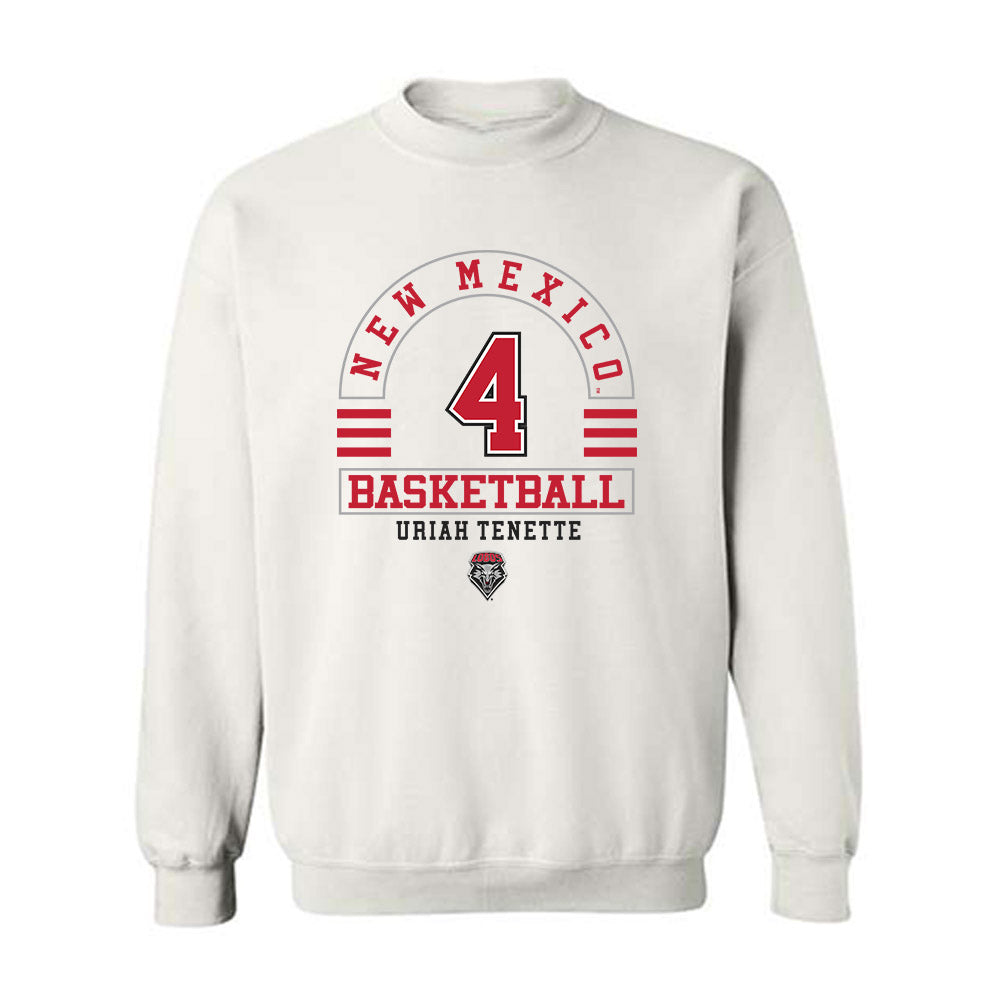 New Mexico - NCAA Men's Basketball : Uriah Tenette - Classic Fashion Shersey Crewneck Sweatshirt-0