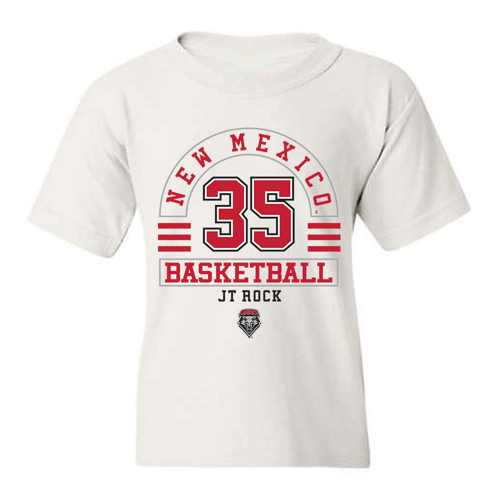 New Mexico - NCAA Men's Basketball : JT Rock - Classic Fashion Shersey Youth T-Shirt-0