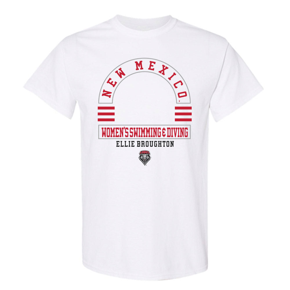 New Mexico - NCAA Women's Swimming & Diving : Ellie Broughton - Classic Fashion Shersey T-Shirt-0