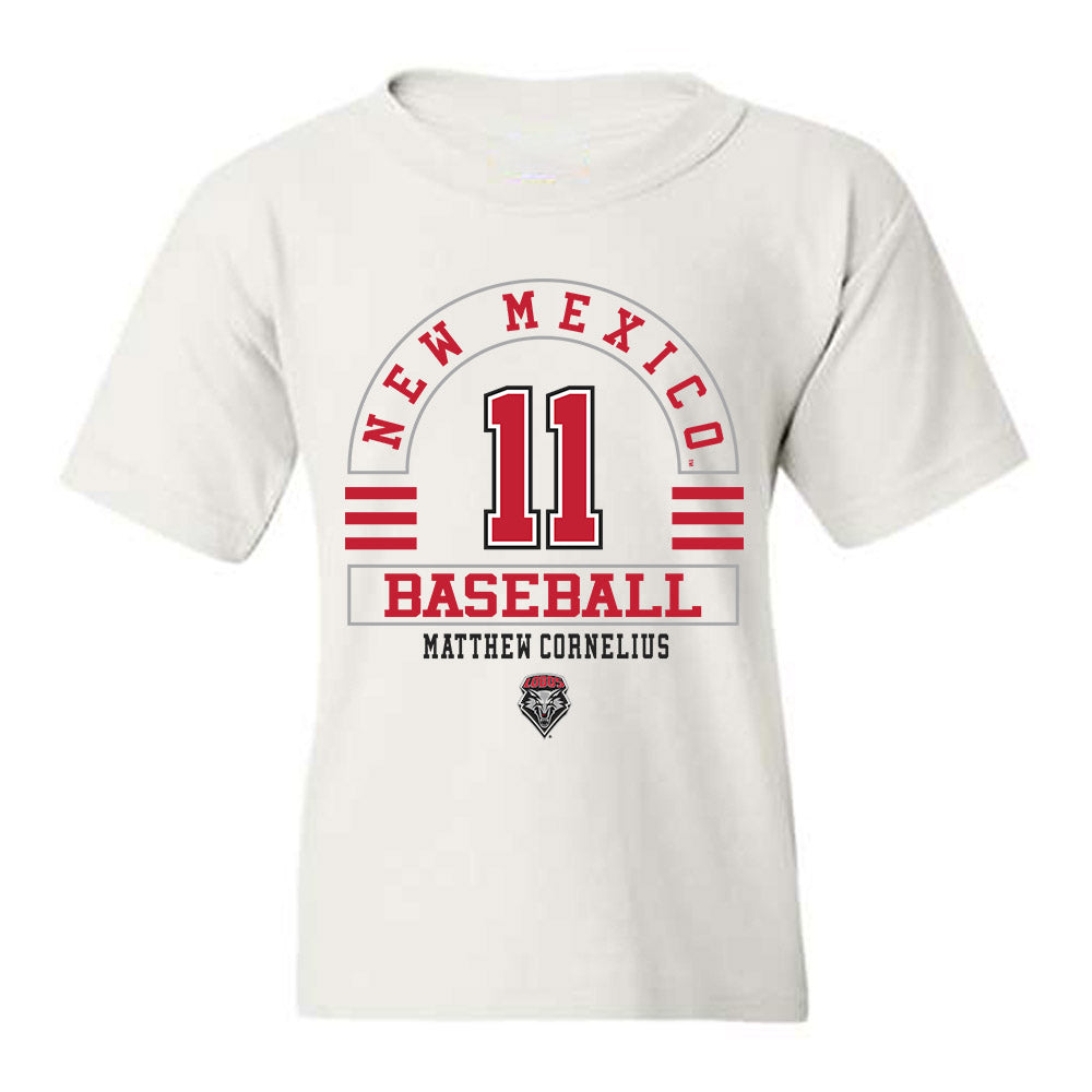 New Mexico - NCAA Baseball : Matthew Cornelius - Classic Fashion Shersey Youth T-Shirt-0