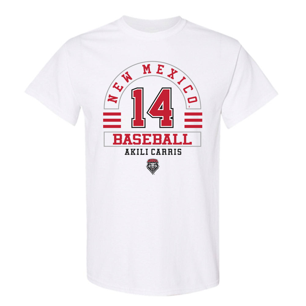 New Mexico - NCAA Baseball : Akili Carris - Classic Fashion Shersey T-Shirt-0